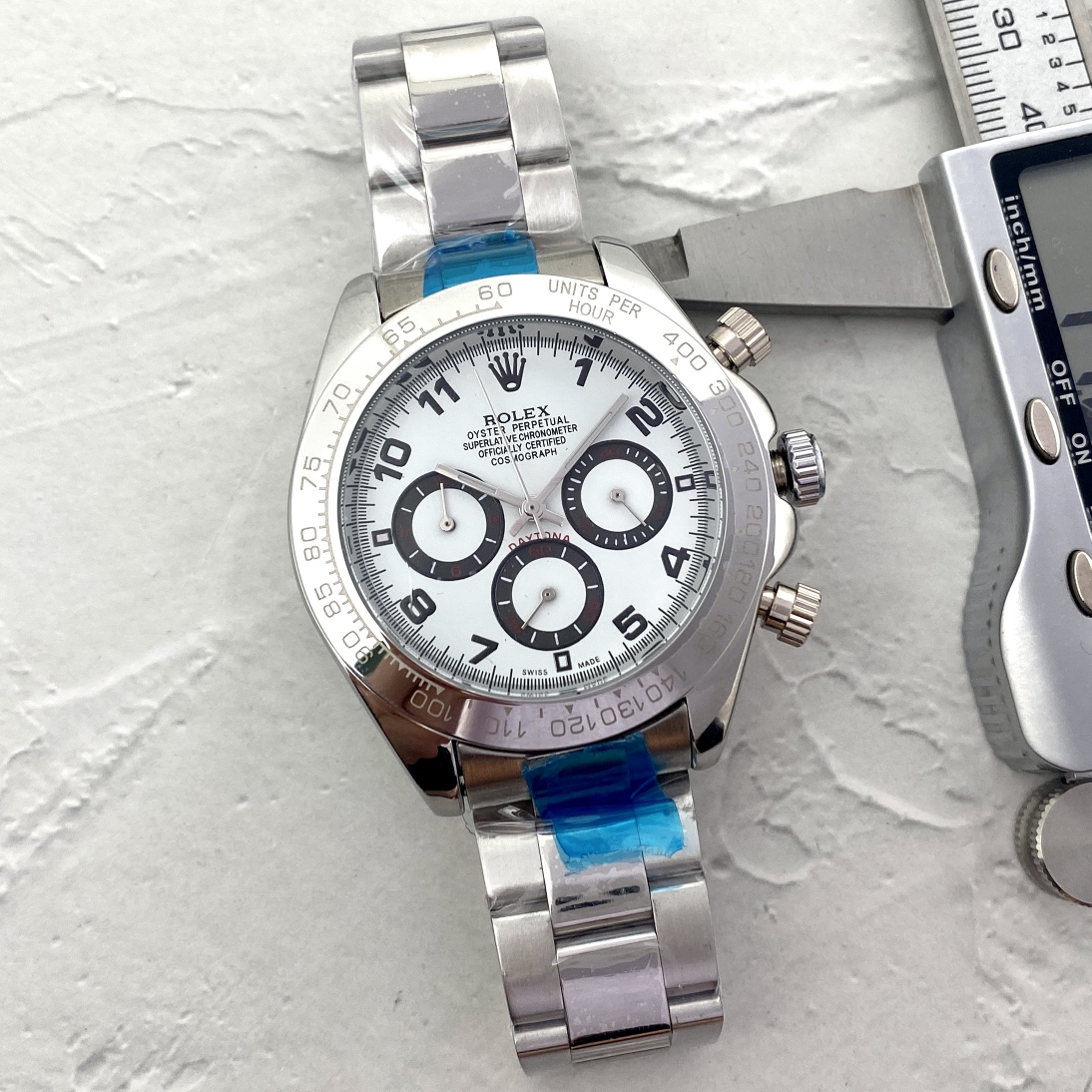 ROLEX DAYTONA Watch Quartz Movement Mineral Reinforced Glass-Luxeon