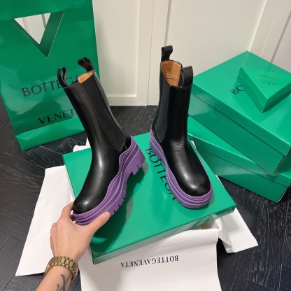 Bottega Venet mid-calf heeled boots-Luxeon
