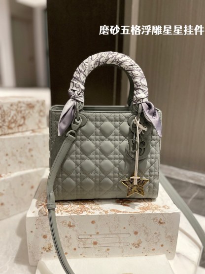 D style Diana Handbags Frosted (five grids)-Luxeon
