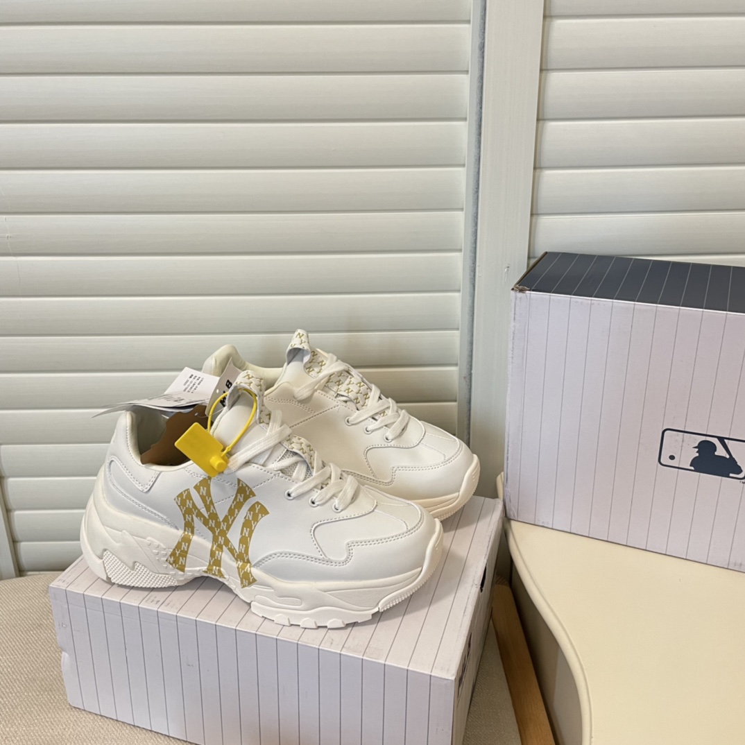 MLB new height-increasing thick sole sneakers casual shoes-Luxeon