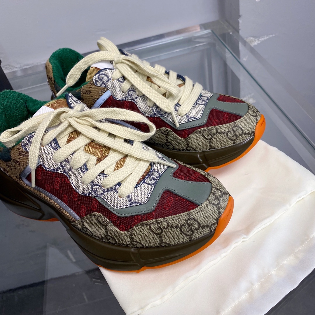 G style new rhyton thick bottom sneakers dad shoes-Luxeon