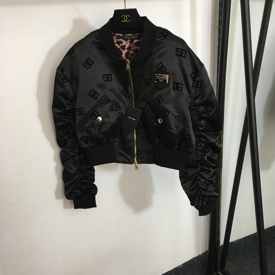 Reversible leopard-print jacket S-XL