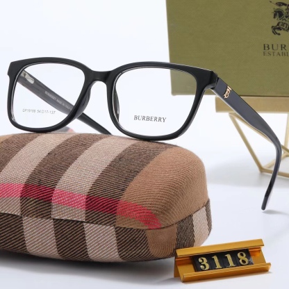 Burberry flat glasses-Luxeon