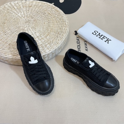 SMFK Tide Cross logo thick sole casual shoes-Luxeon