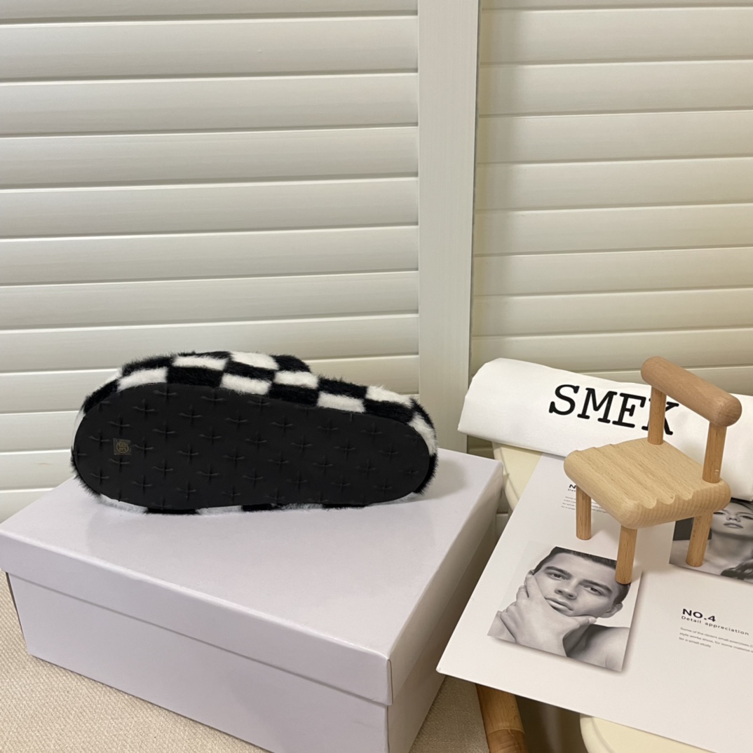 SMFK 2022 new women fur slippers-Luxeon