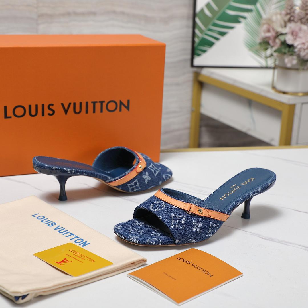 L Style Denim Slippers