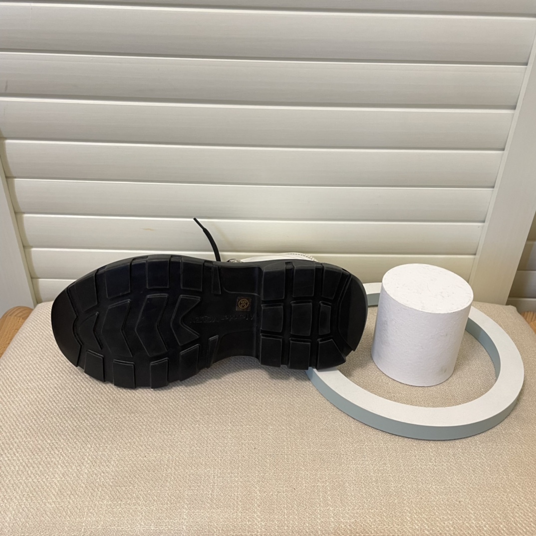 Alexander McQueen British style women rider short boots-Luxeon