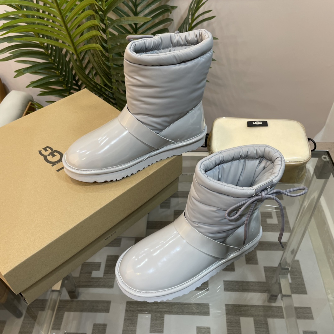 UGG new autumn & winter TPU down feather snow boots-Luxeon