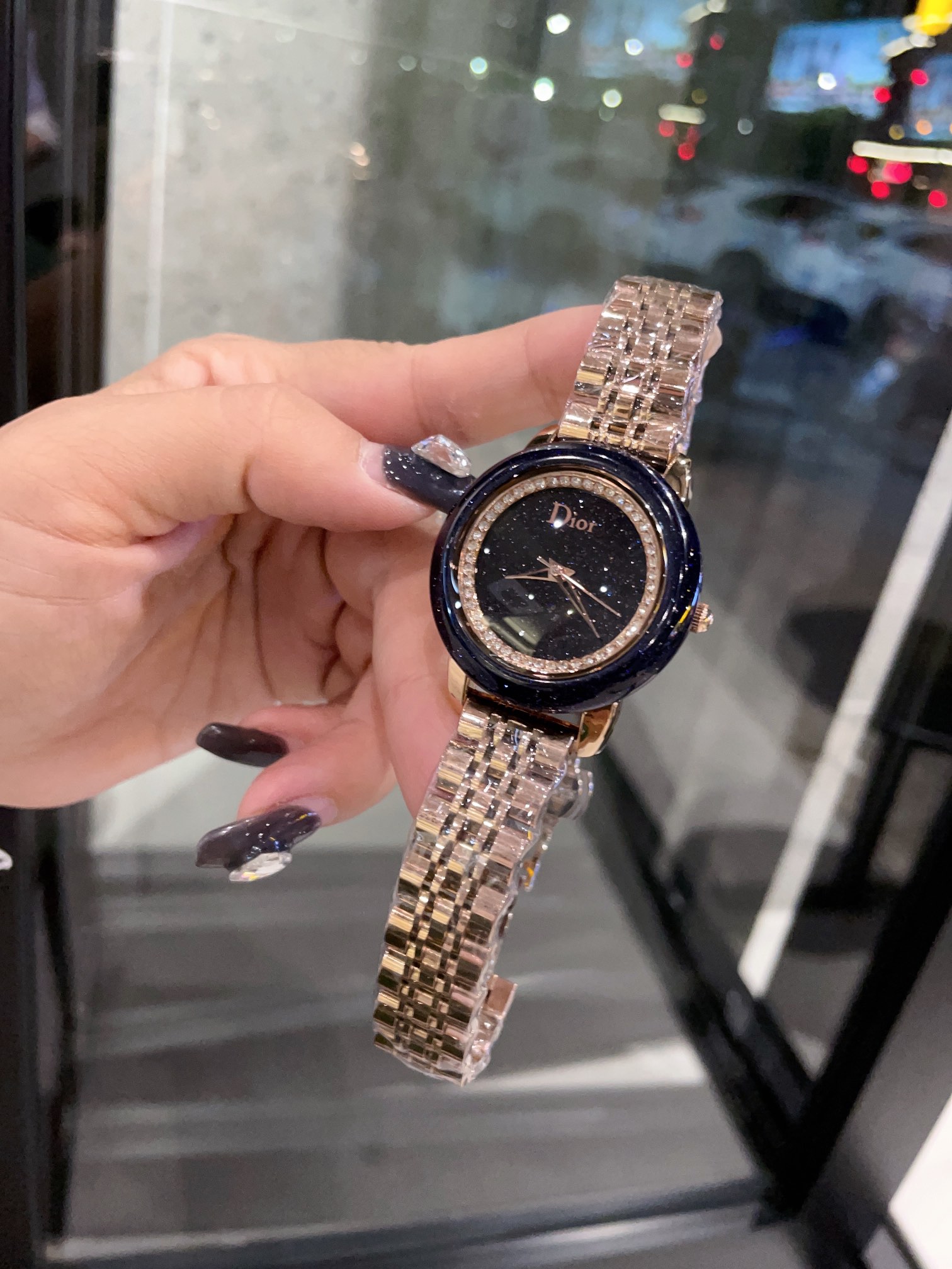 D style La D De D style Satine Series Watch Starry Sky Dial Elegance Exquisite-Luxeon