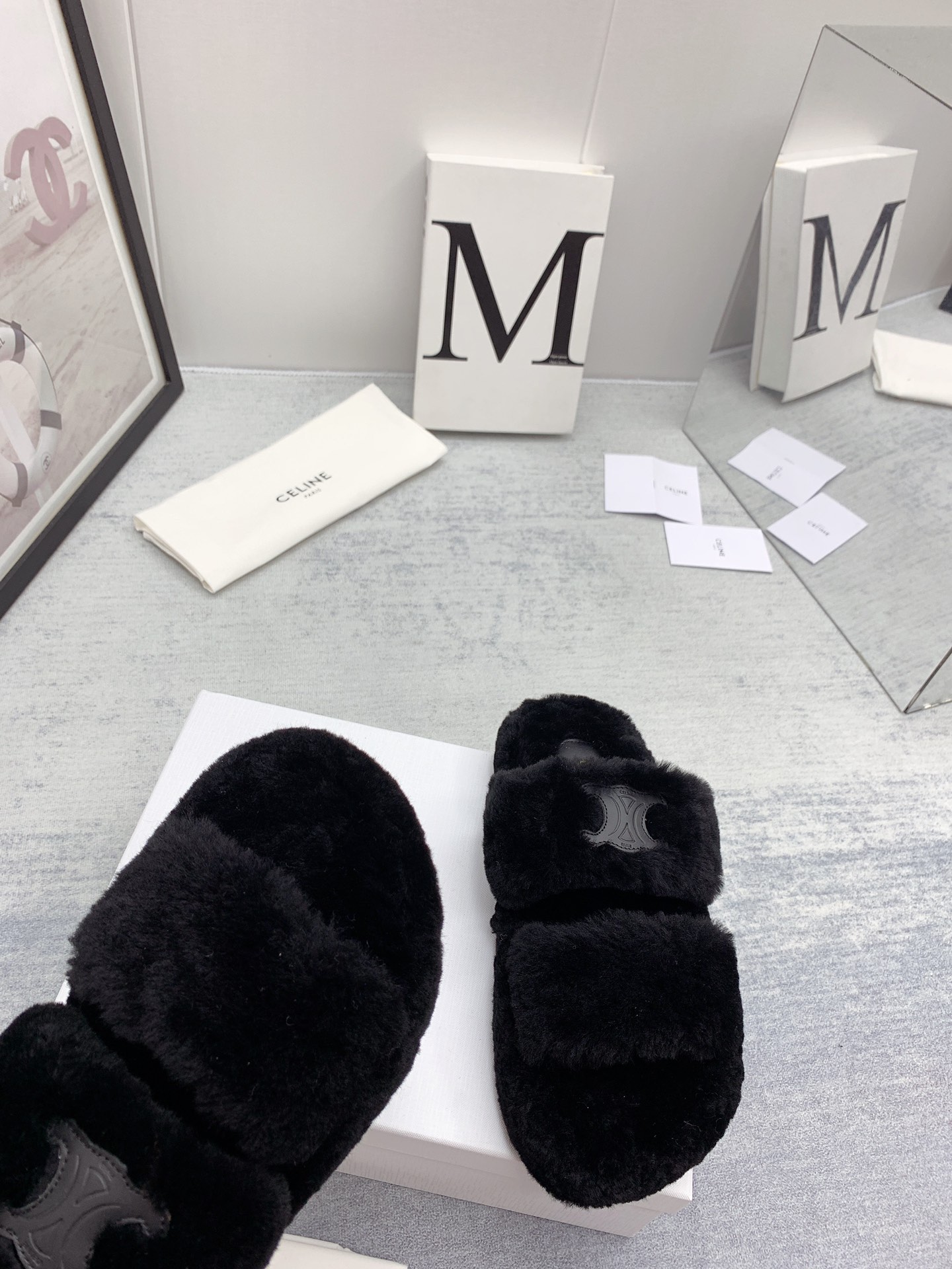 C style new winter pure wool slippers top quality-Luxeon