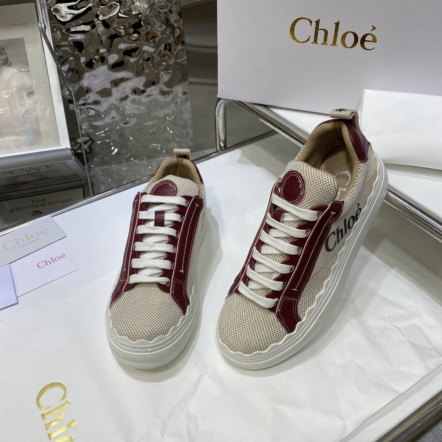 Chloe autumn new canvas flats casual shoes-Luxeon