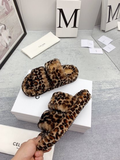 C style new winter pure wool slippers top quality-Luxeon