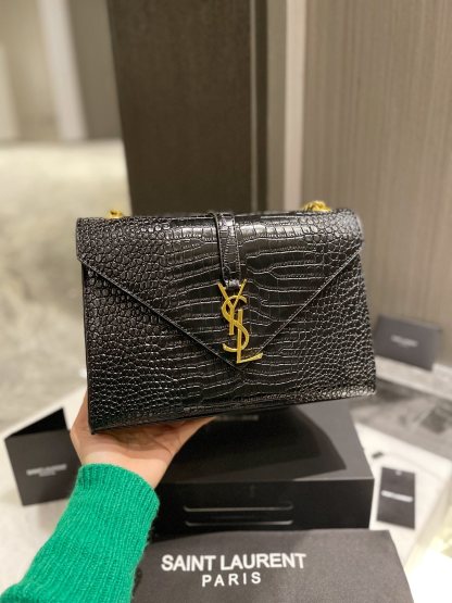 Y style Saint Laurent Handbags Crocodile Pattern-Luxeon