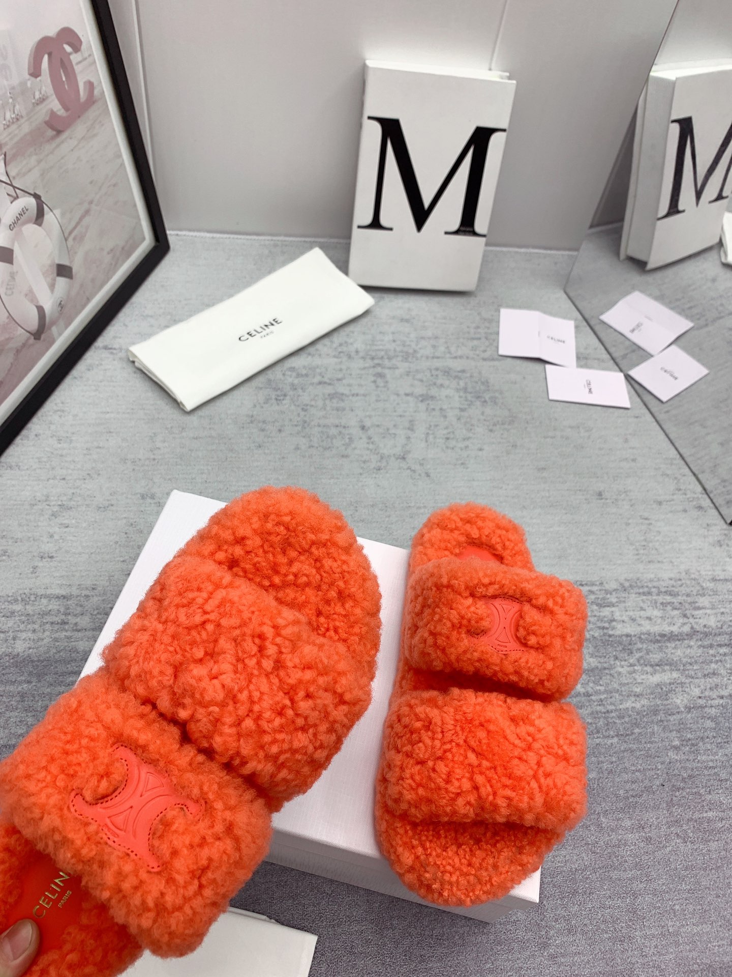 C style new winter pure wool slippers top quality-Luxeon