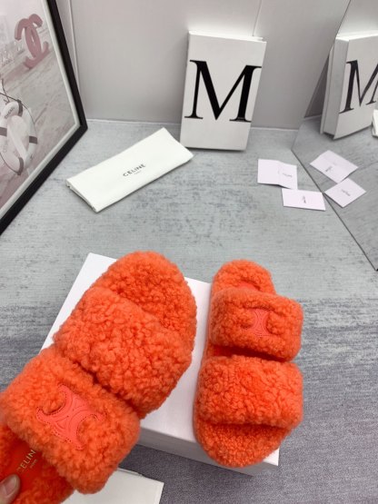 C style new winter pure wool slippers top quality-Luxeon