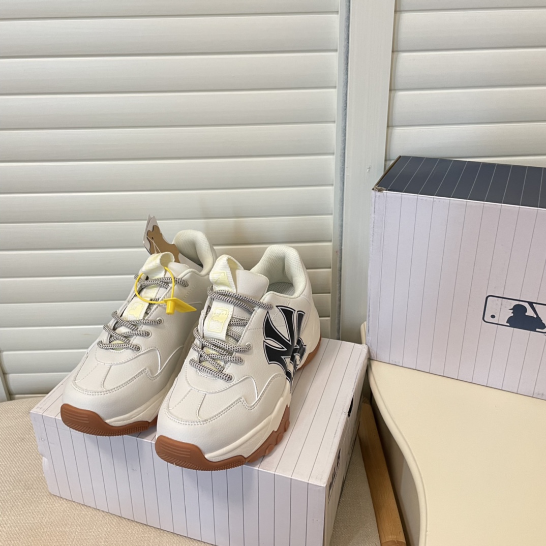 MLB new height-increasing thick sole sneakers casual shoes-Luxeon
