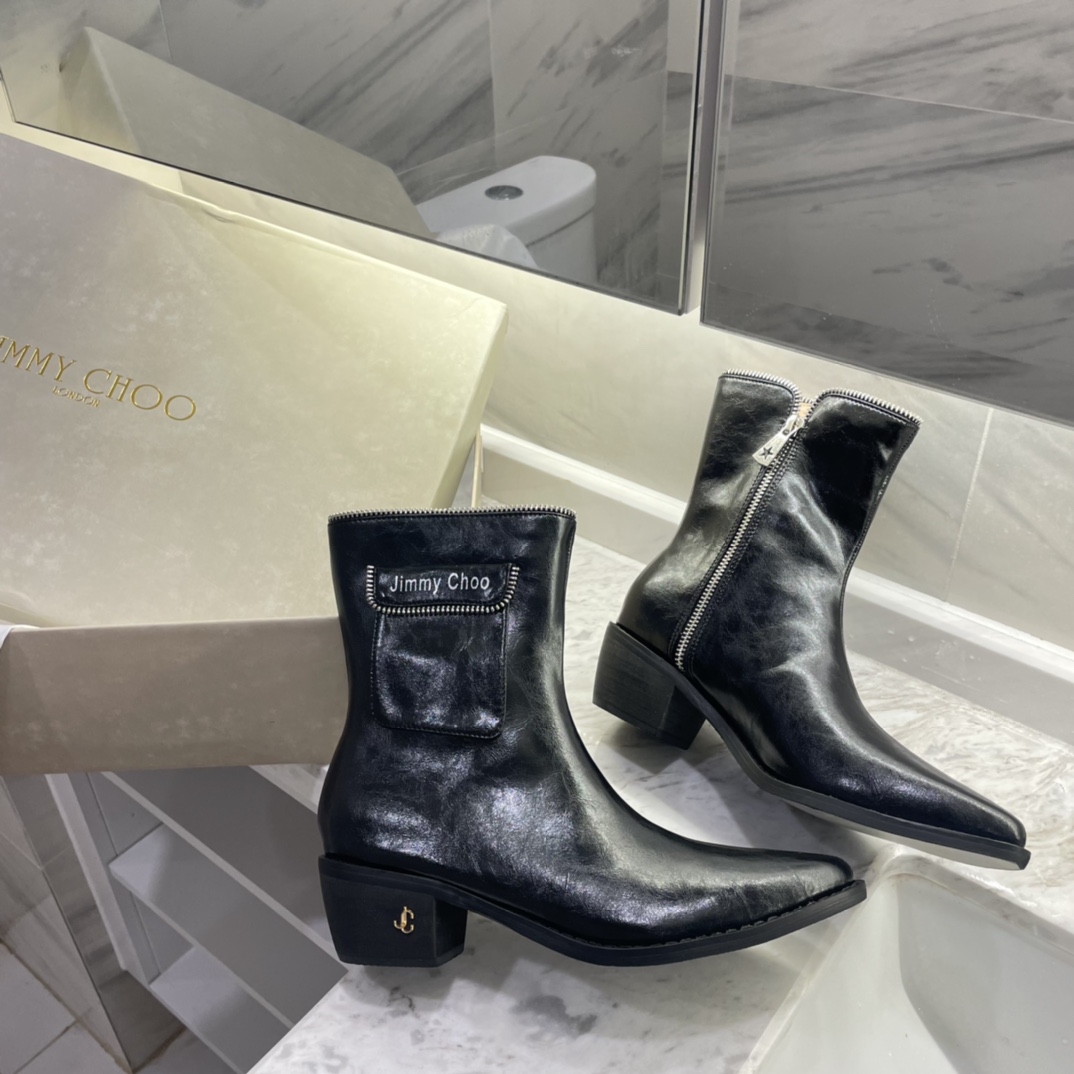 Jimmy Choo new autumn winter zipper knee & ankle boots-Luxeon