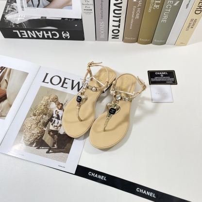 C style 2023 Spring New Love Double Buckle Sandals-Luxeon