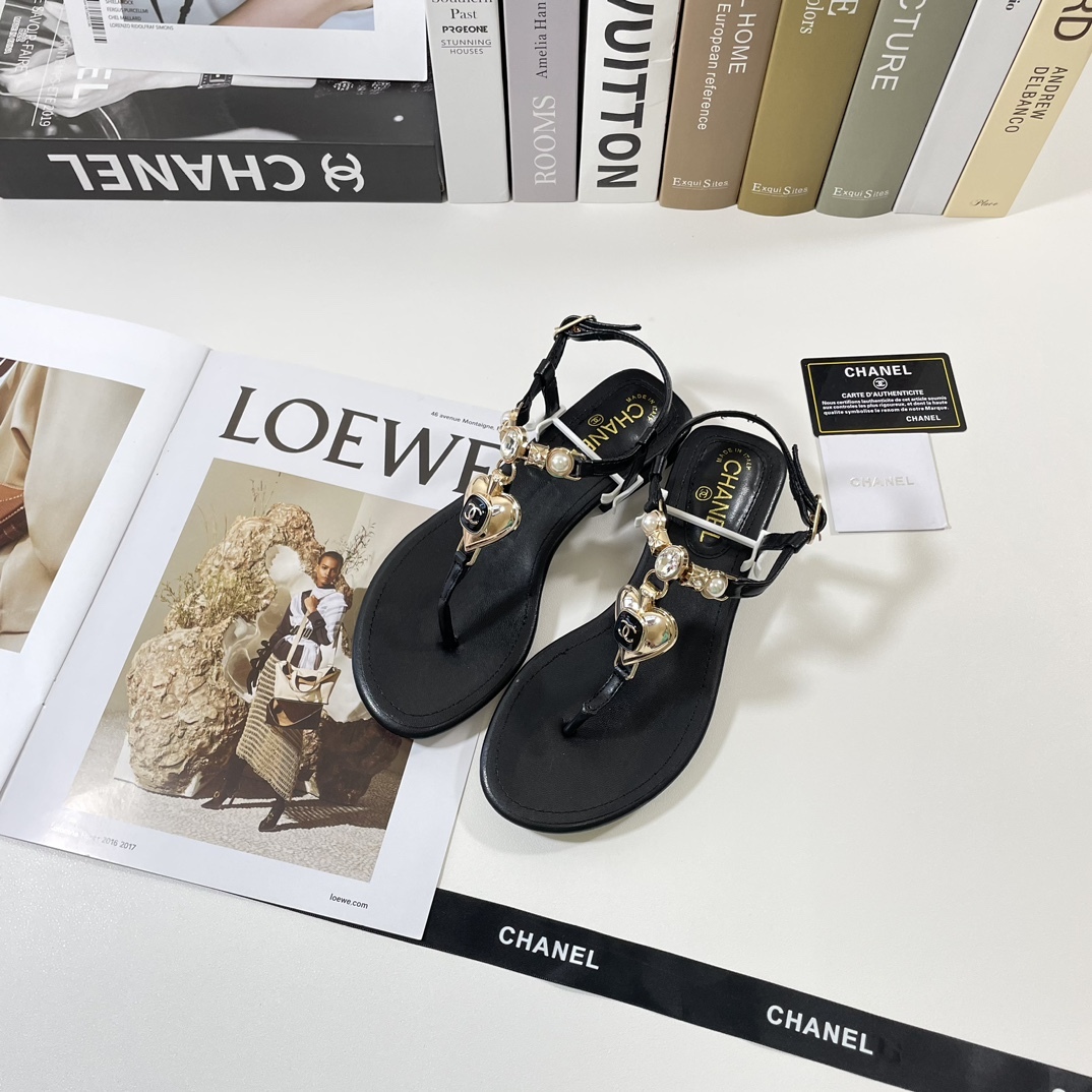 C style 2023 Spring New Love Double Buckle Sandals-Luxeon
