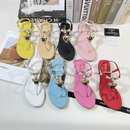 C style 2023 Spring New Love Double Buckle Sandals-Luxeon