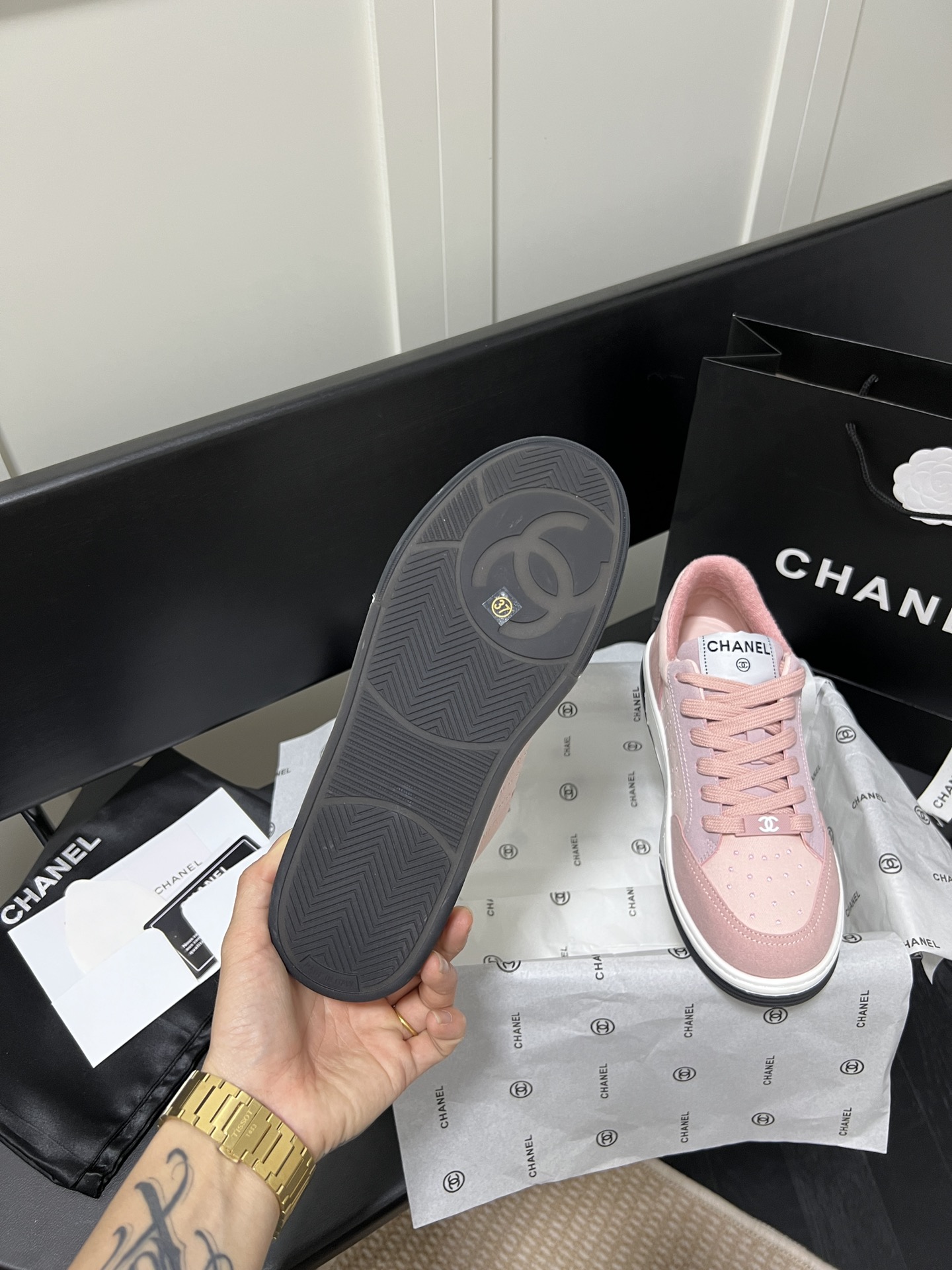 C style spring and summer new rainbow series candy-colored white shoes-Luxeon