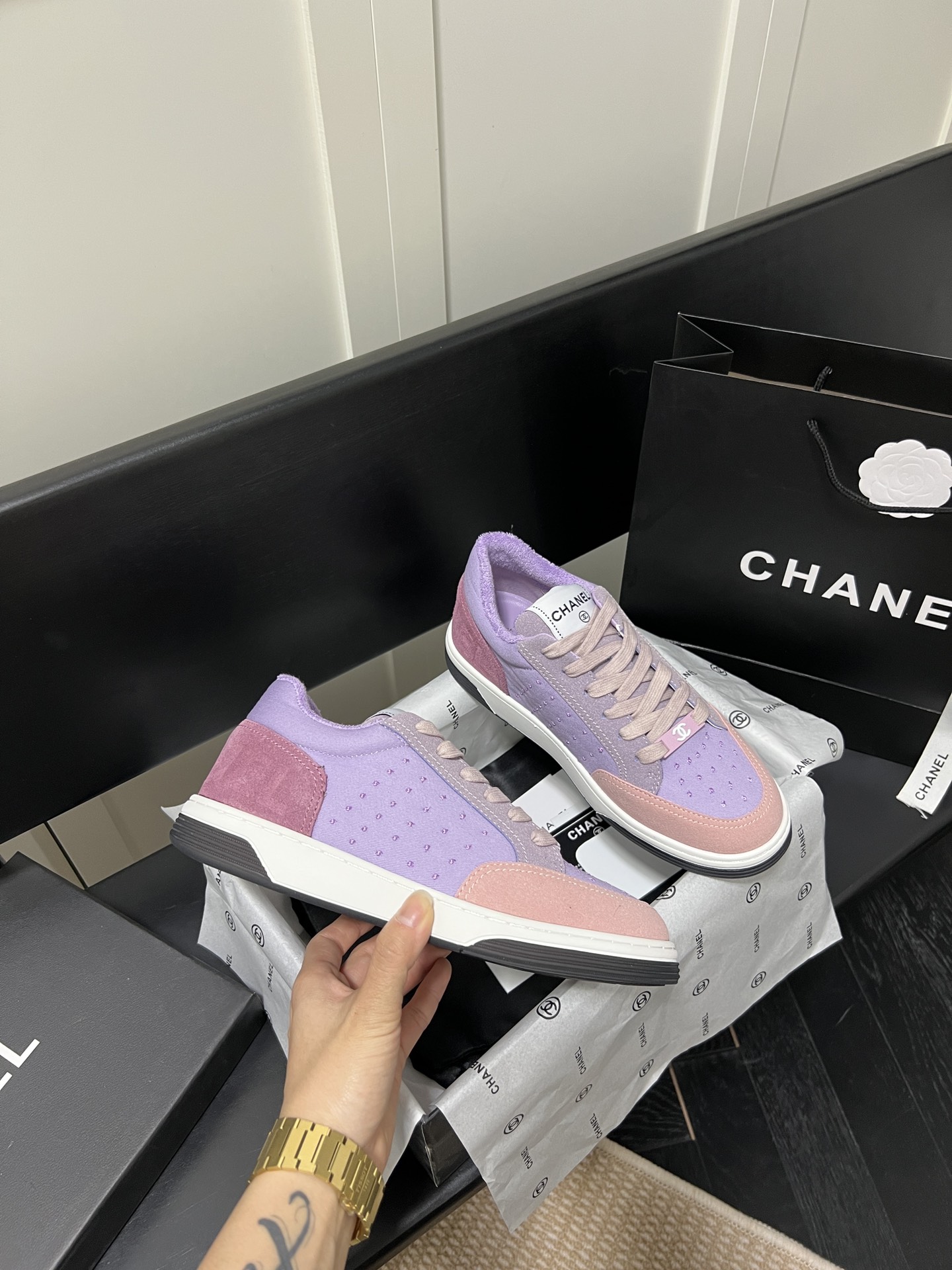 C style spring and summer new rainbow series candy-colored white shoes-Luxeon