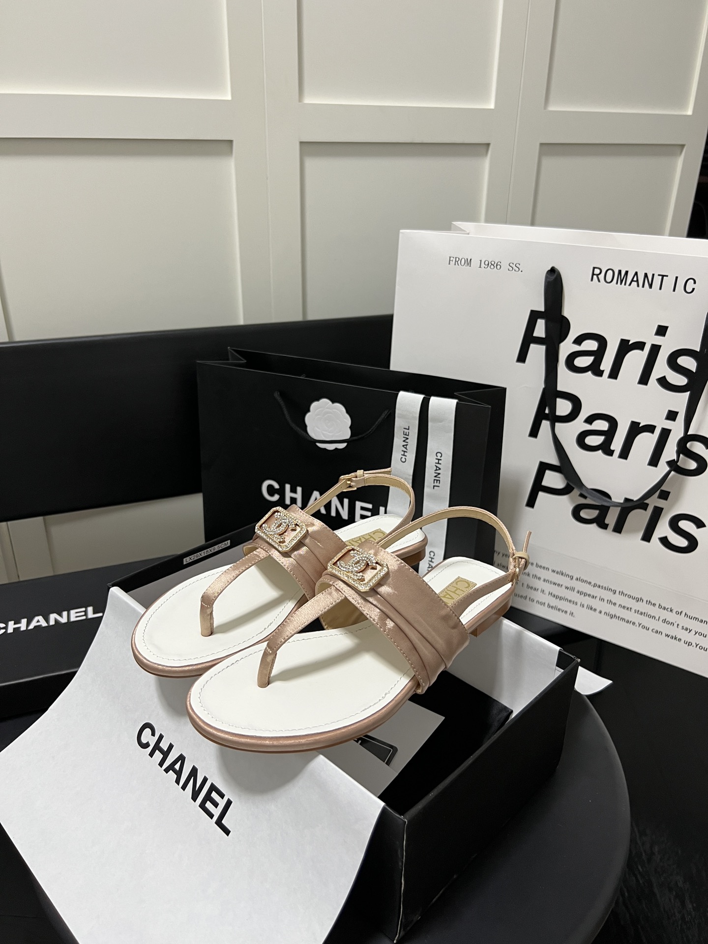 C style rhinestone buckle sandals series-Luxeon