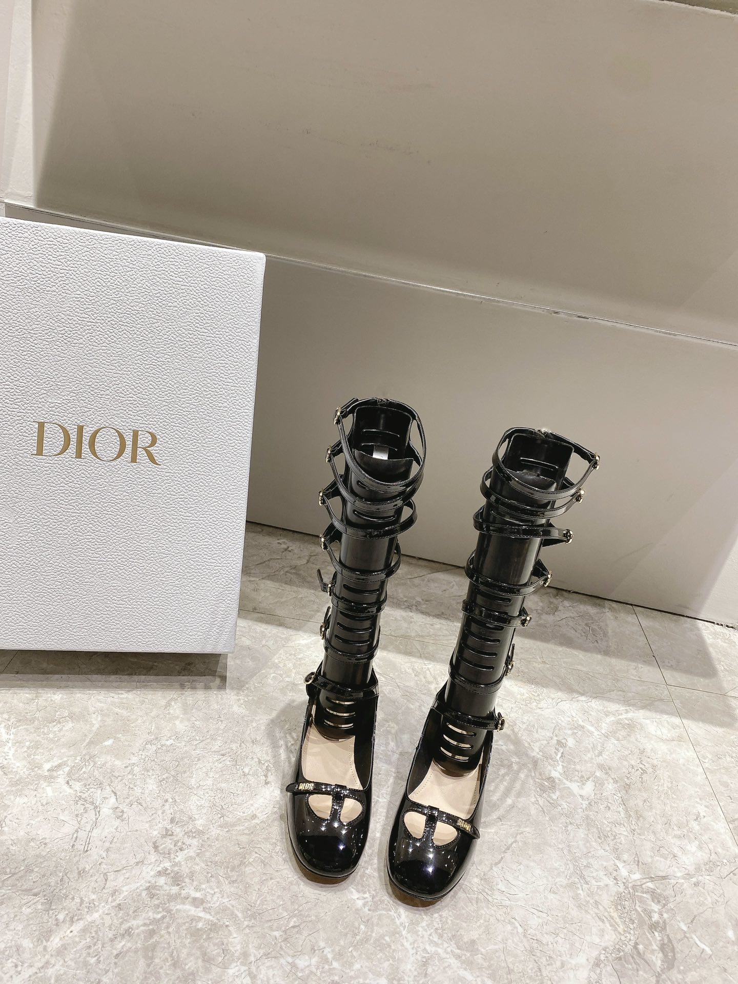 D style 2023 new product Mary real bow series Roman sandals-Luxeon