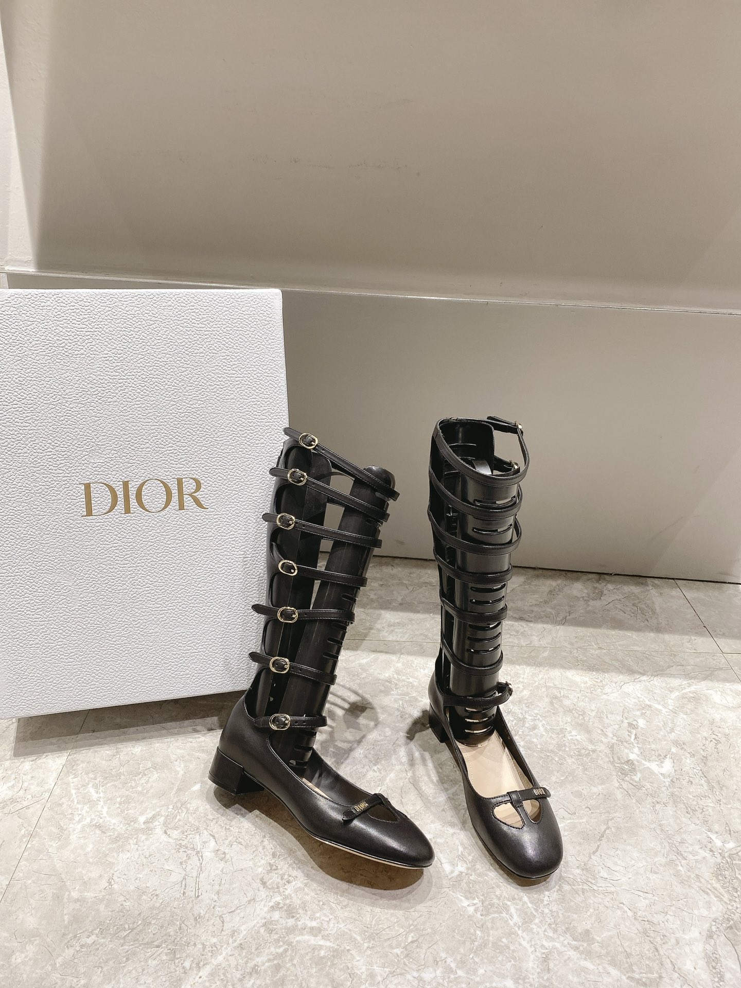 D style 2023 new product Mary real bow series Roman sandals-Luxeon