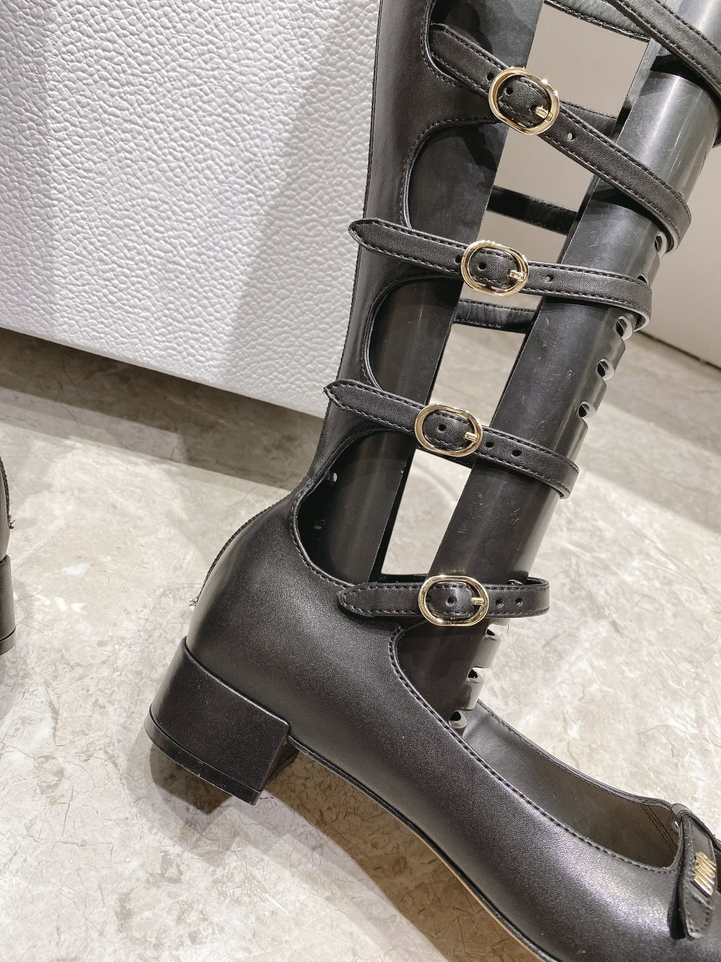 D style 2023 new product Mary real bow series Roman sandals-Luxeon