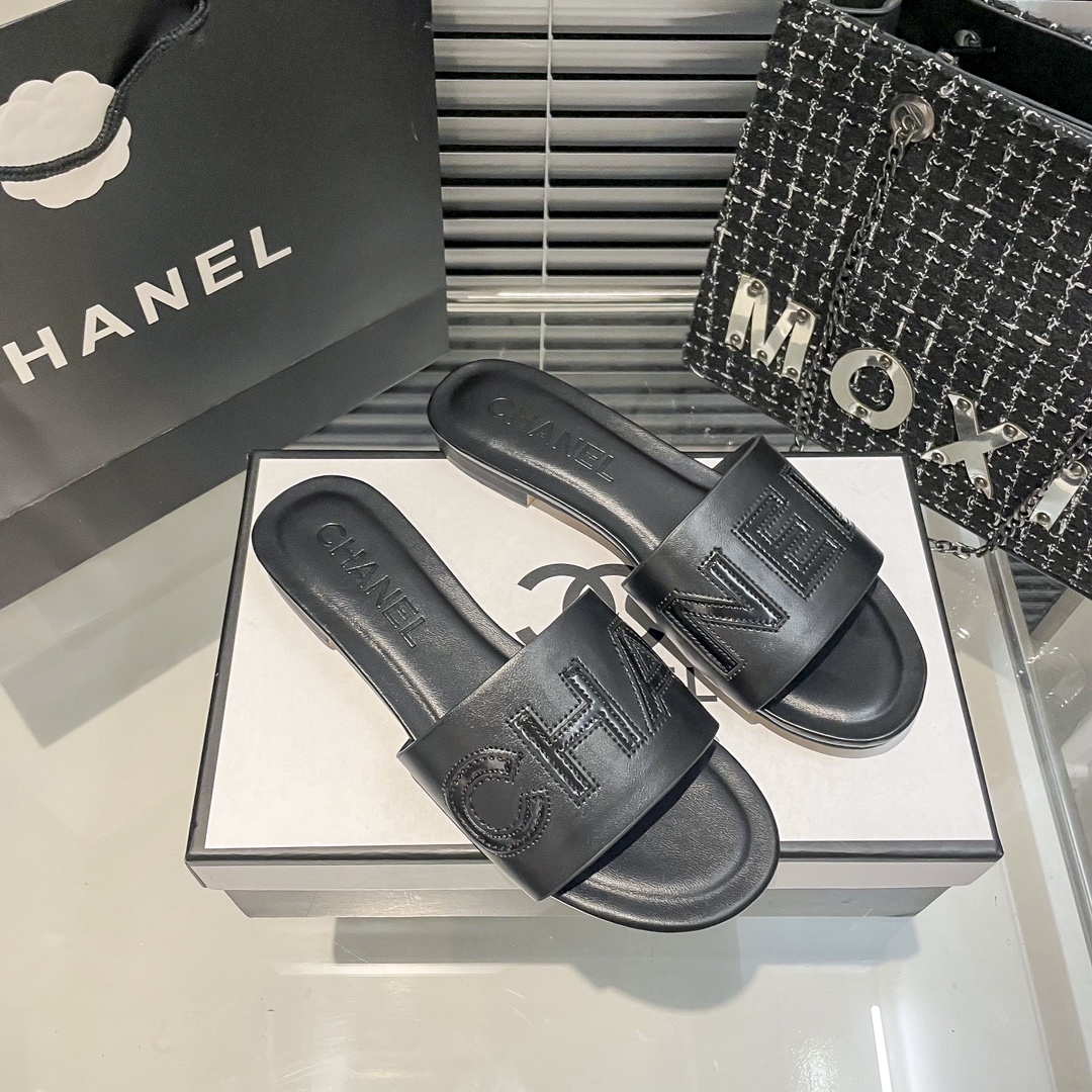 C style new flat slippers-Luxeon