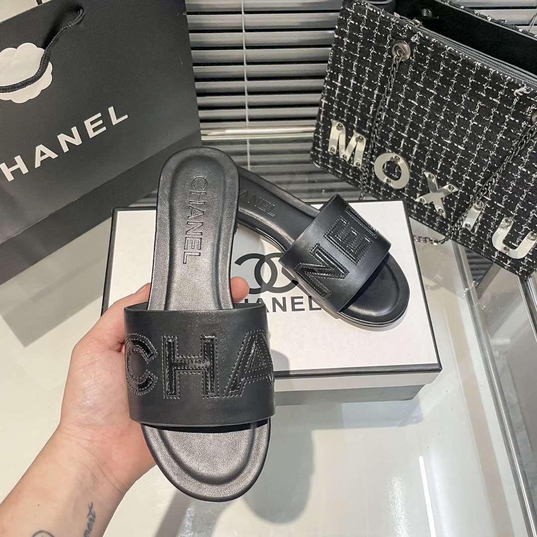 C style new flat slippers-Luxeon