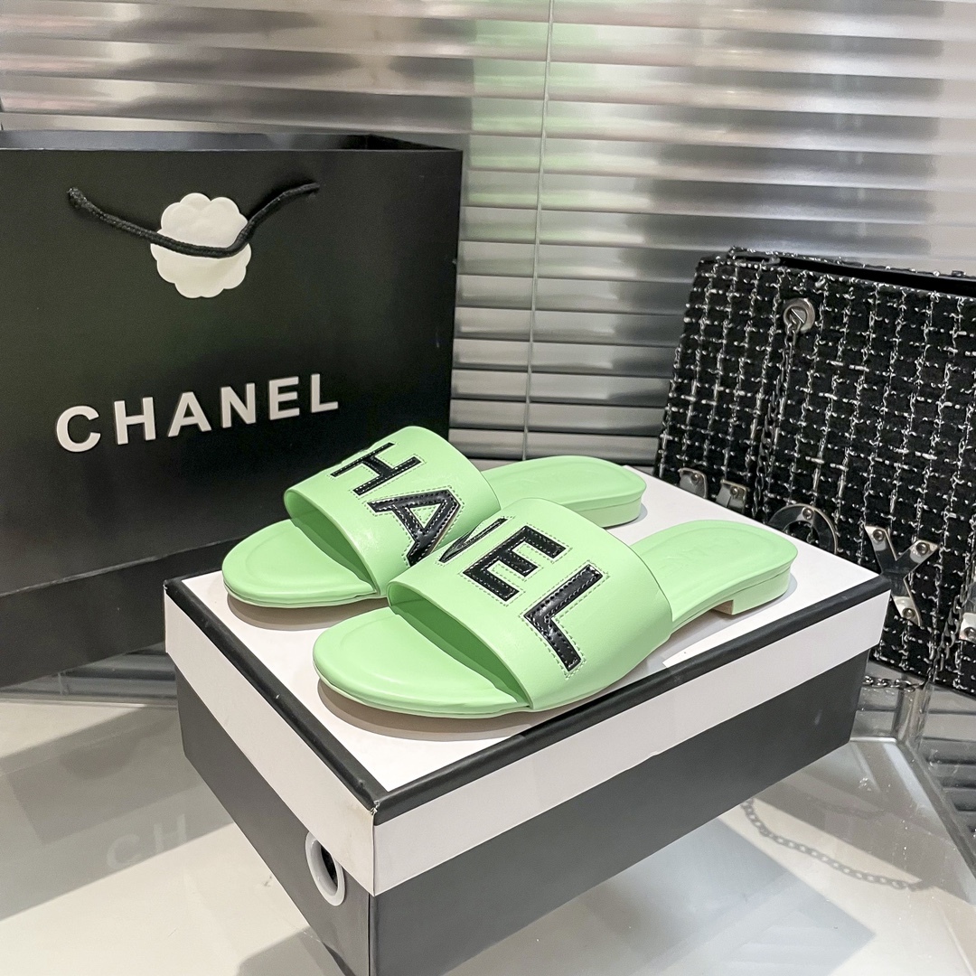 C style new flat slippers-Luxeon