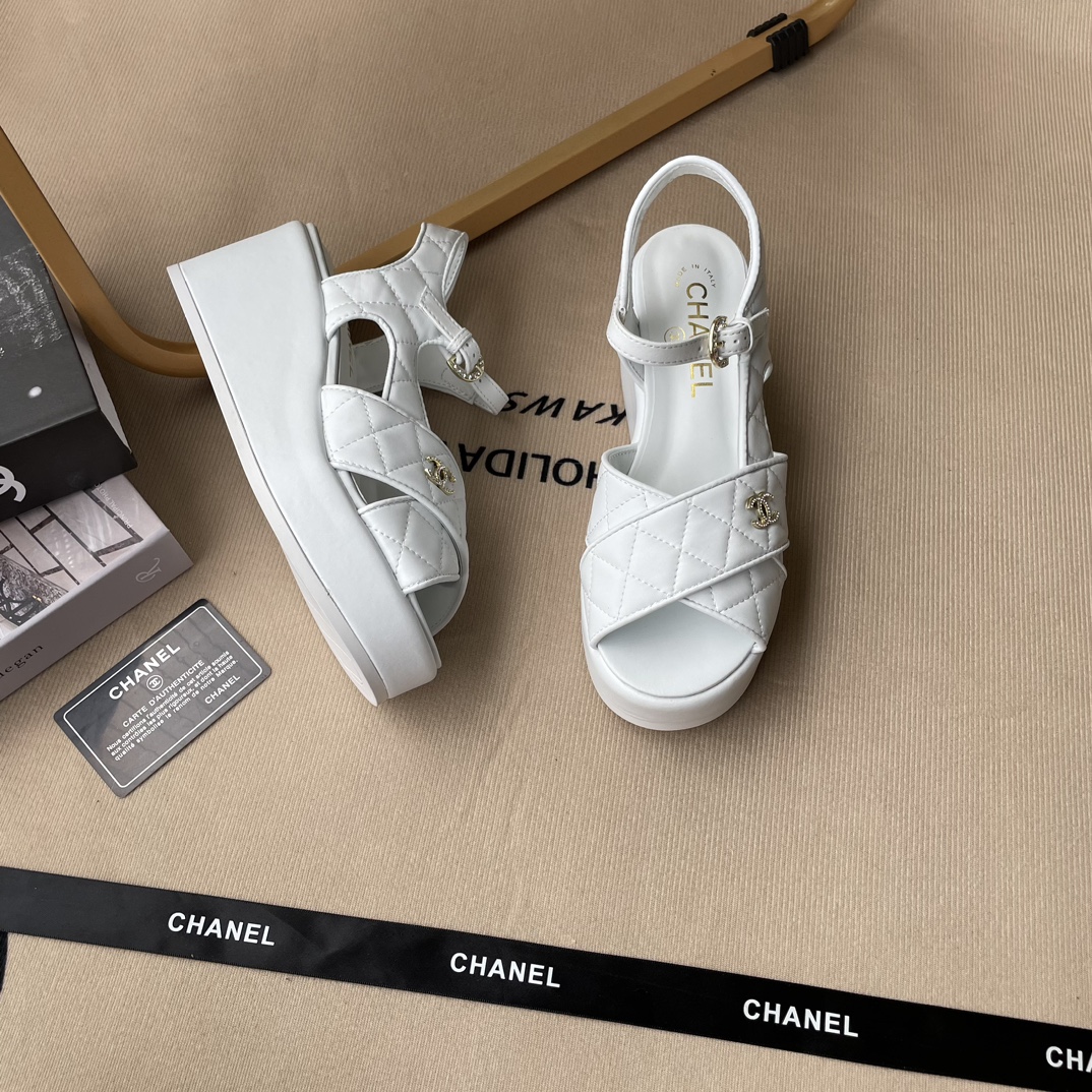 C style 2023 early summer new thick heel sandals-Luxeon