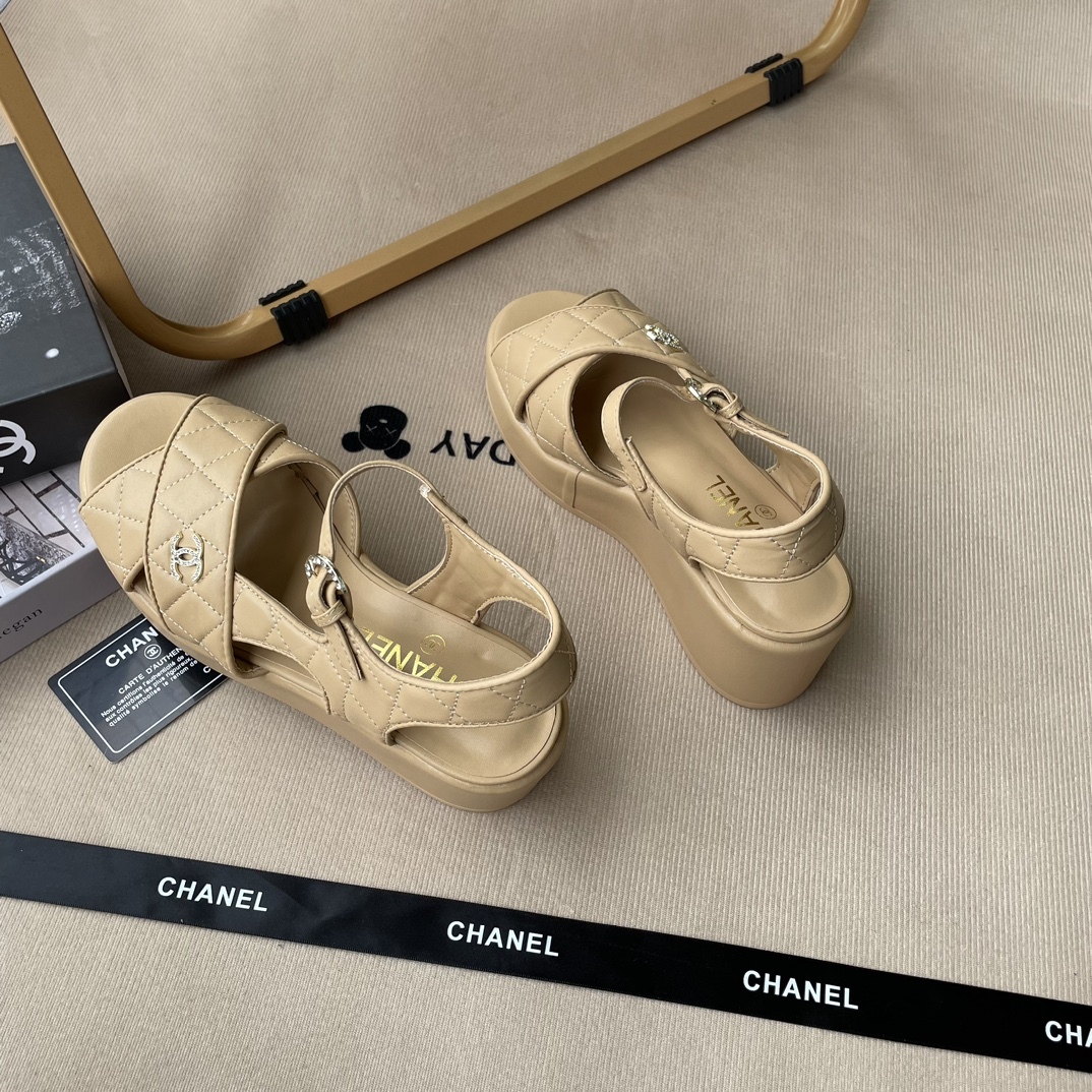 C style 2023 early summer new thick heel sandals-Luxeon