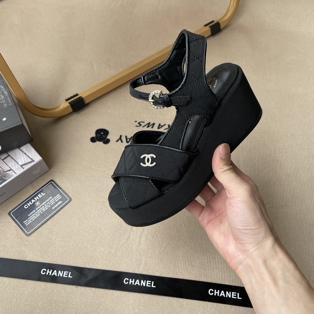 C style 2023 early summer new thick heel sandals-Luxeon