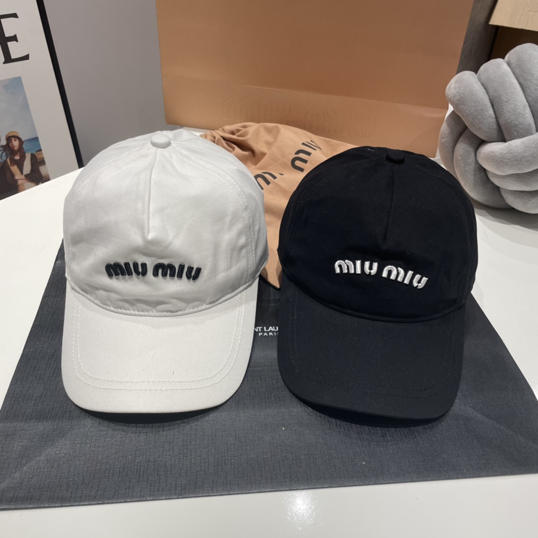 Miu Miu casual fashion baseball hats-Luxeon