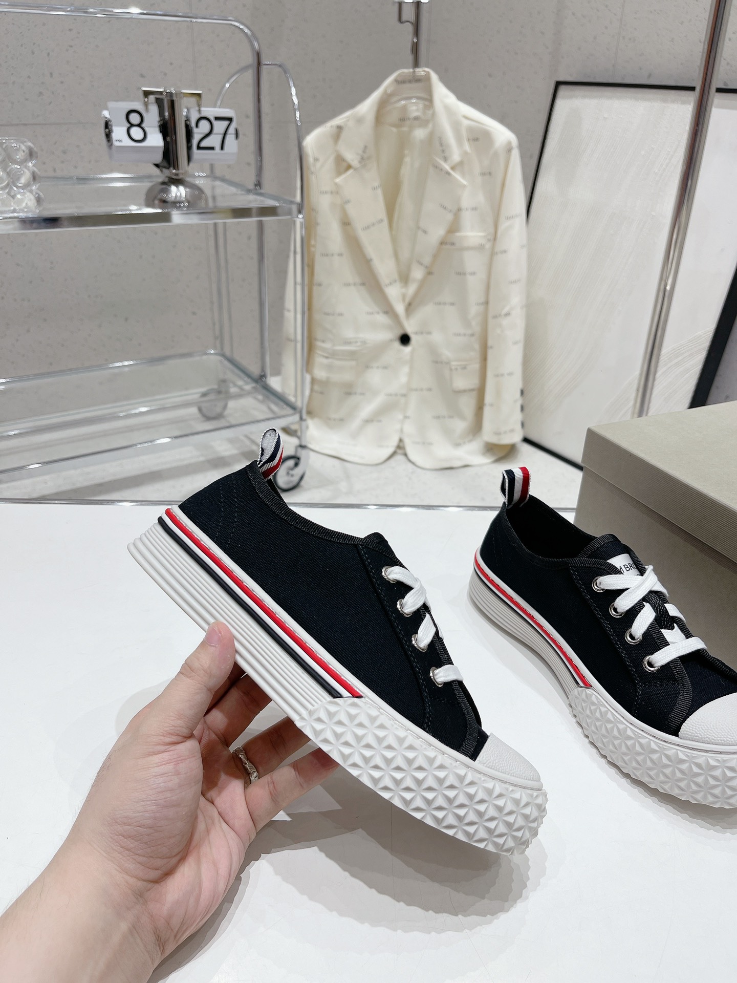 THOMBROWNE New Low Top Espadrilles-Luxeon