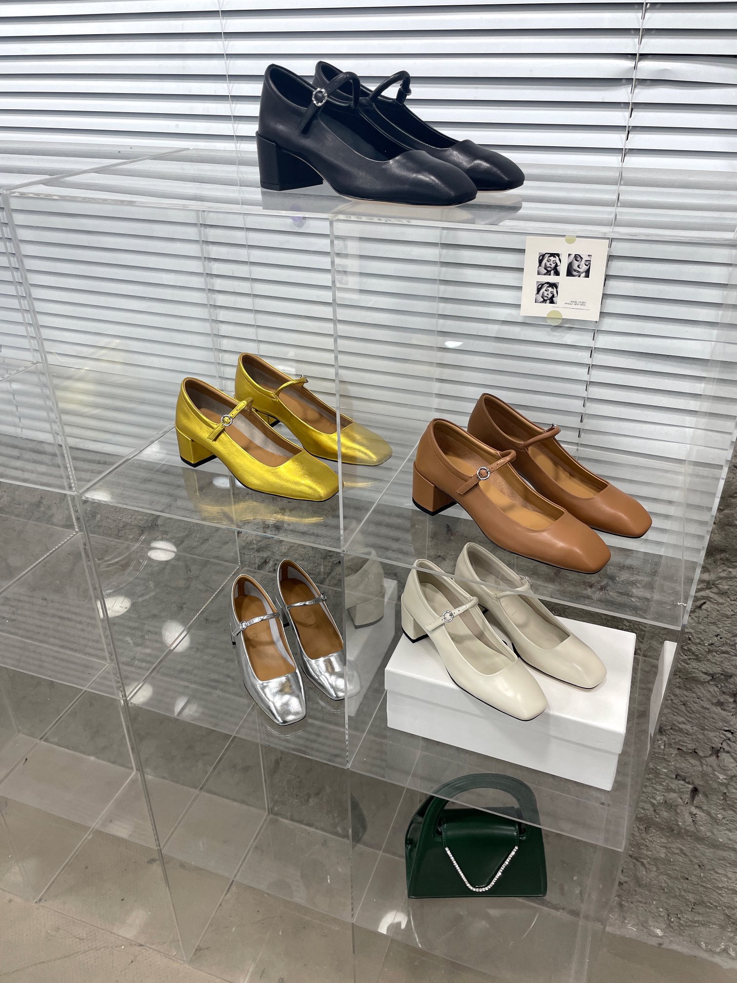 Aeyde Simple Fashion Mary Jane Mid Heel-Luxeon