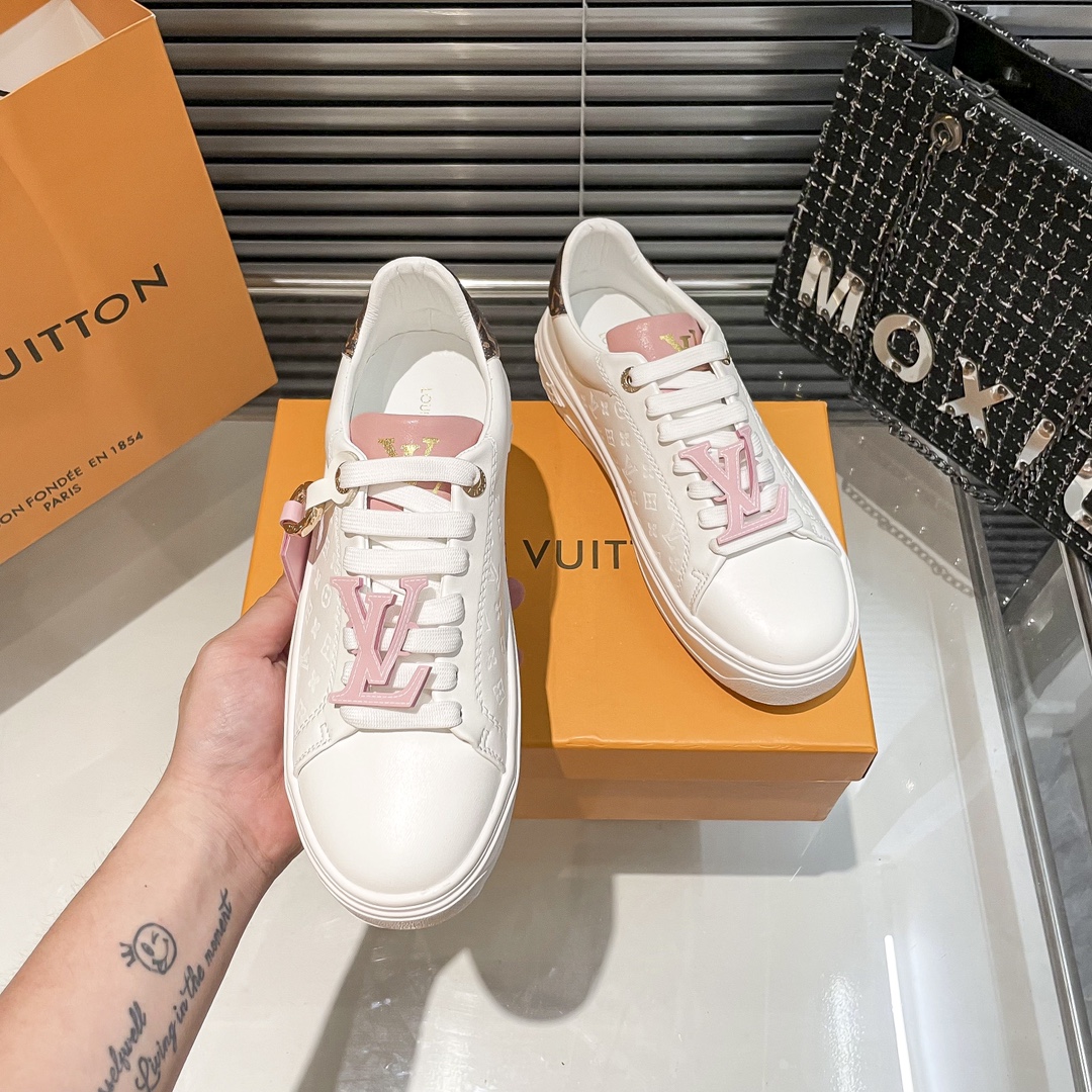 L style new upgrade version white shoes-Luxeon