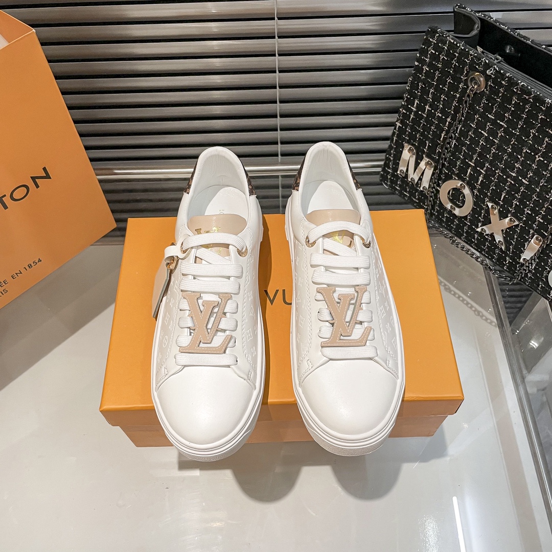 L style new upgrade version white shoes-Luxeon
