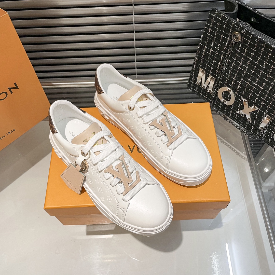 L style new upgrade version white shoes-Luxeon