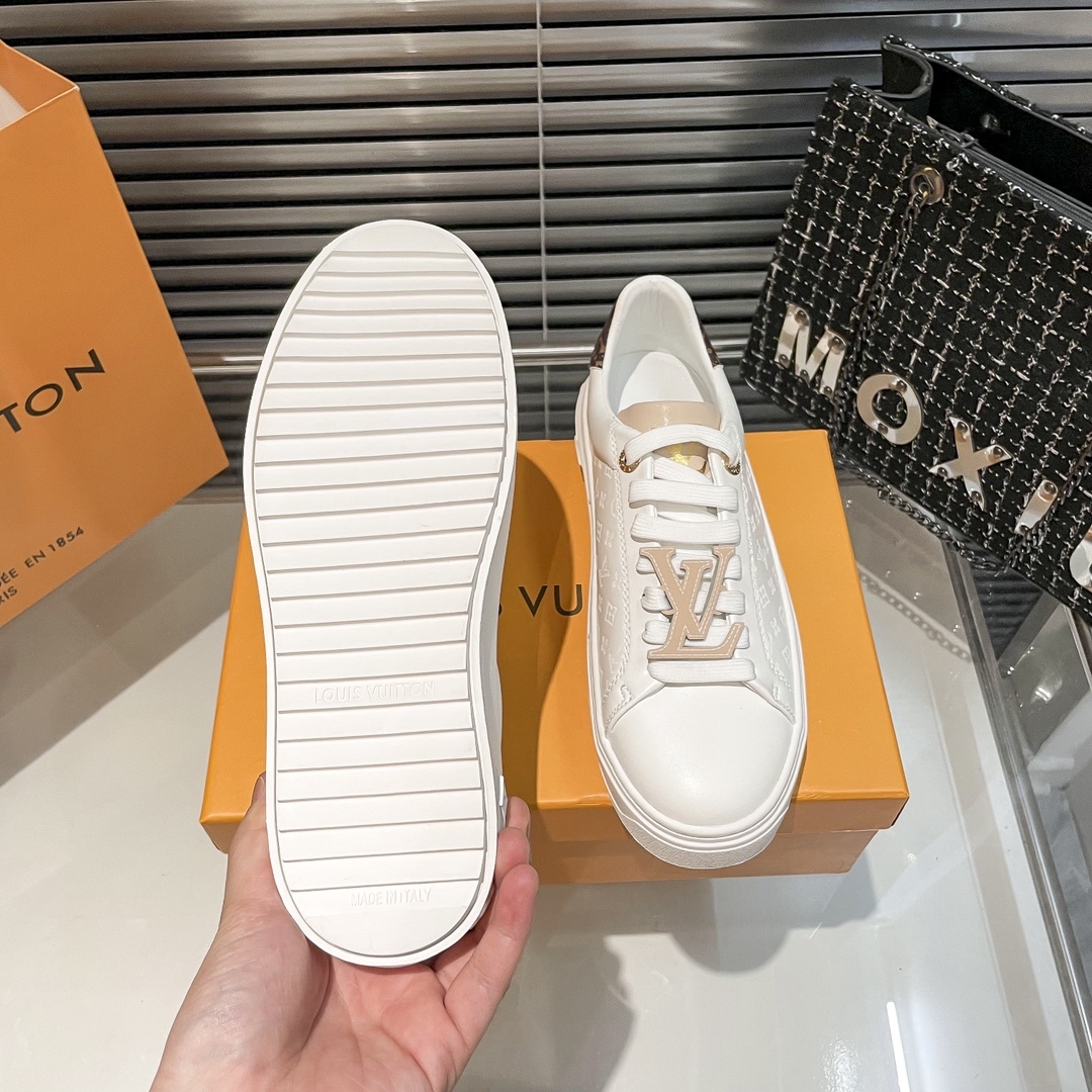 L style new upgrade version white shoes-Luxeon
