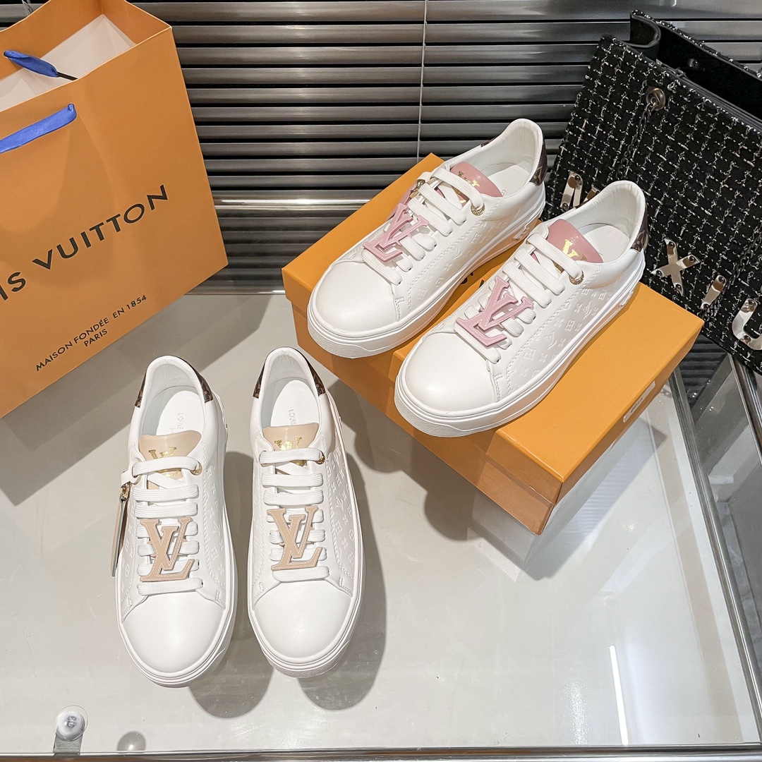 L style new upgrade version white shoes-Luxeon
