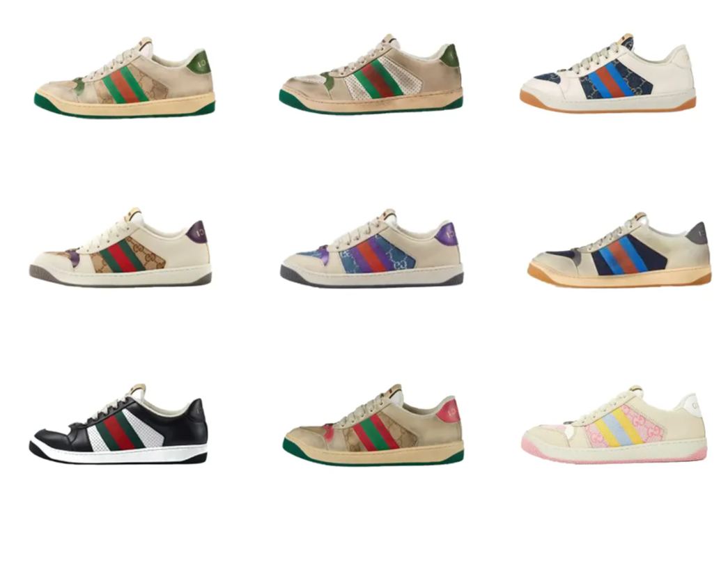 G style Small dirty shoes make old dad sneakers