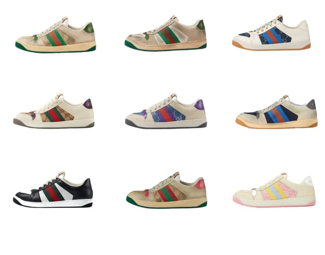 G style Small dirty shoes make old dad sneakers