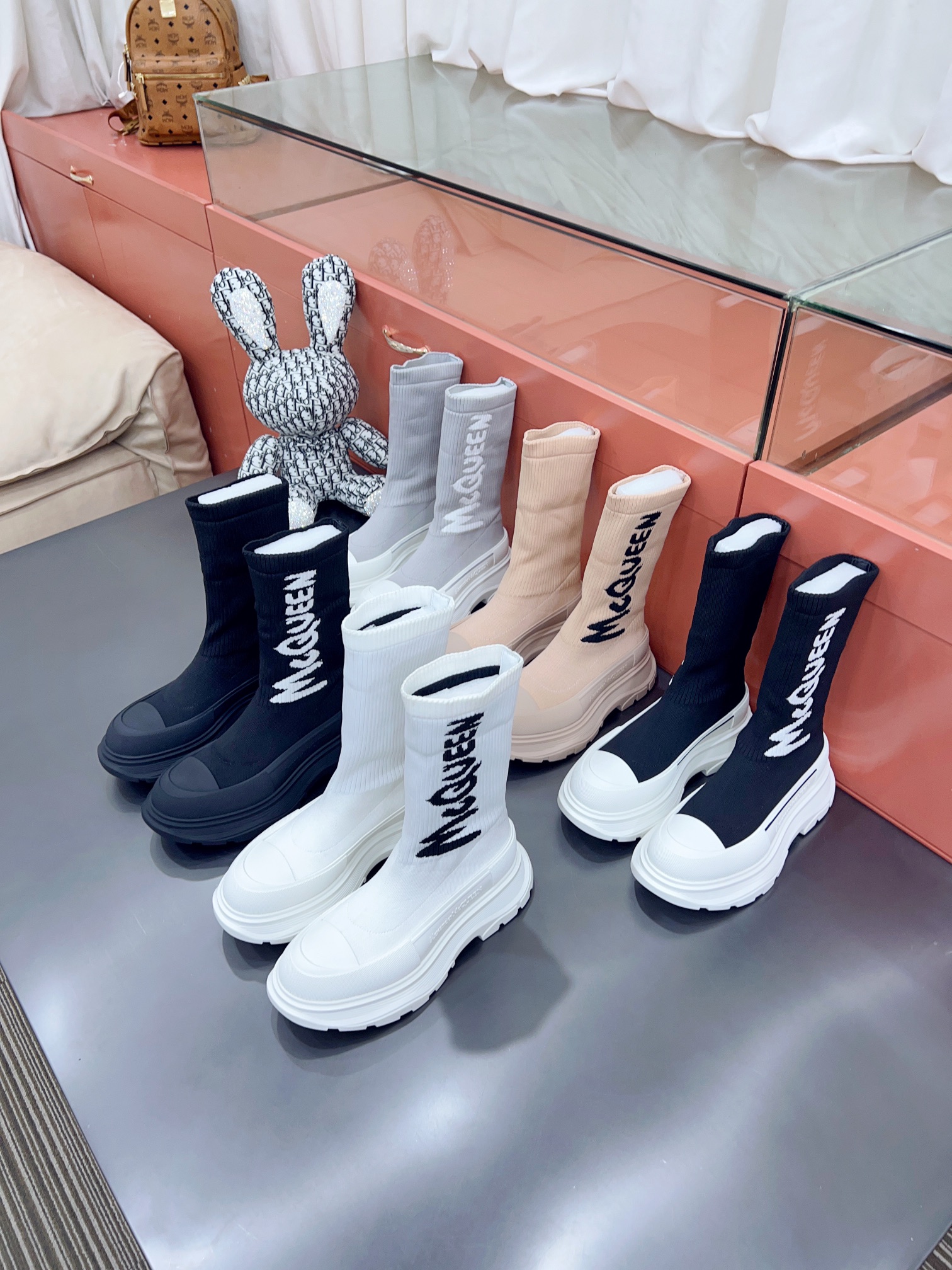 Alexander MCqueen SS New knited socking boots (unisex model)-Luxeon