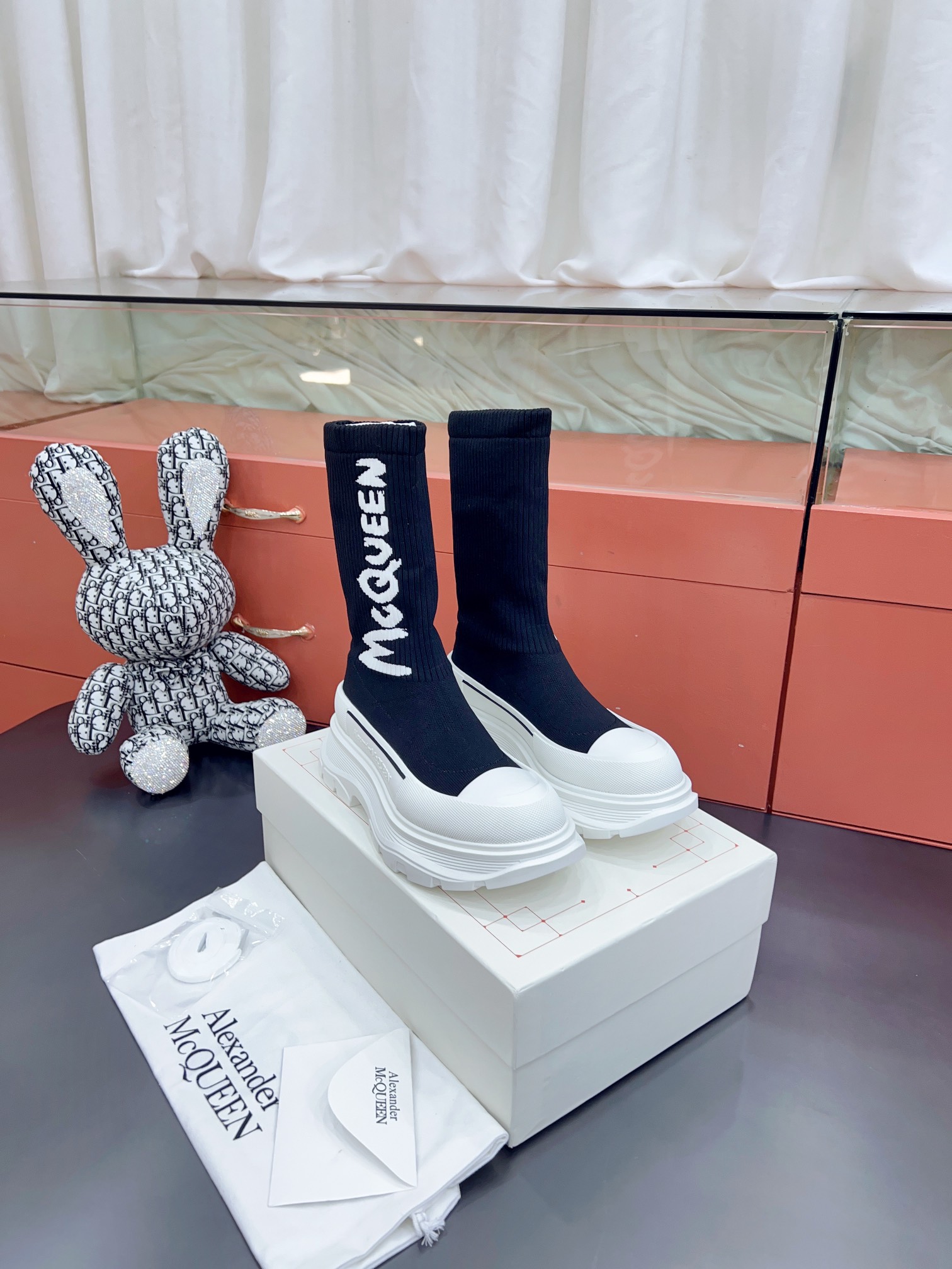 Alexander MCqueen SS New knited socking boots (unisex model)-Luxeon