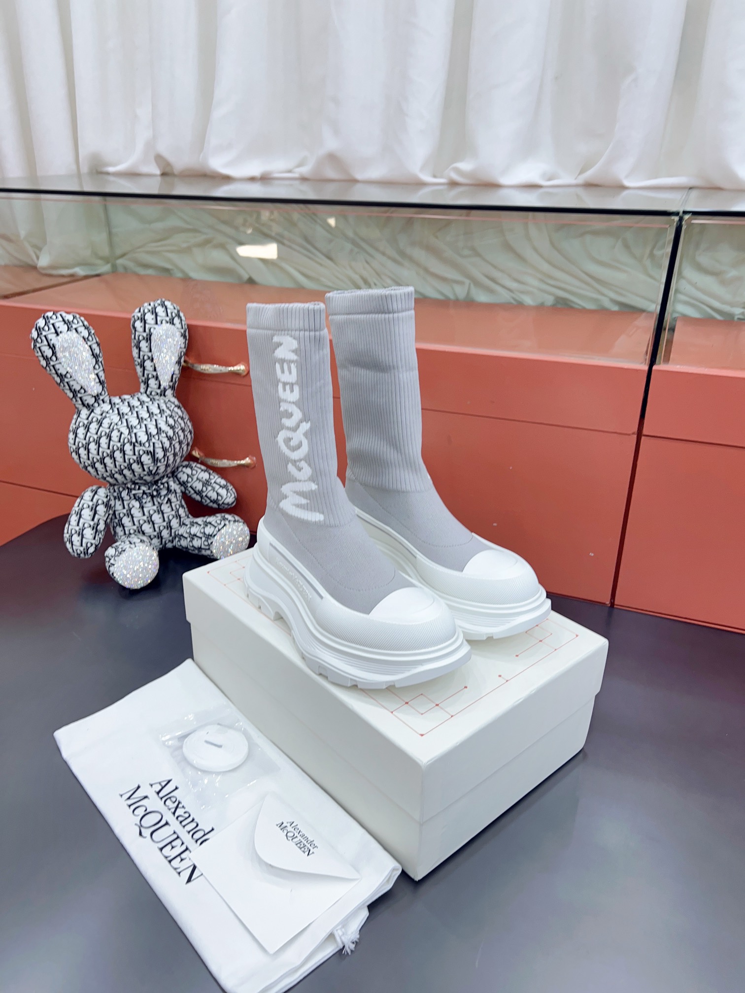 Alexander MCqueen SS New knited socking boots (unisex model)-Luxeon