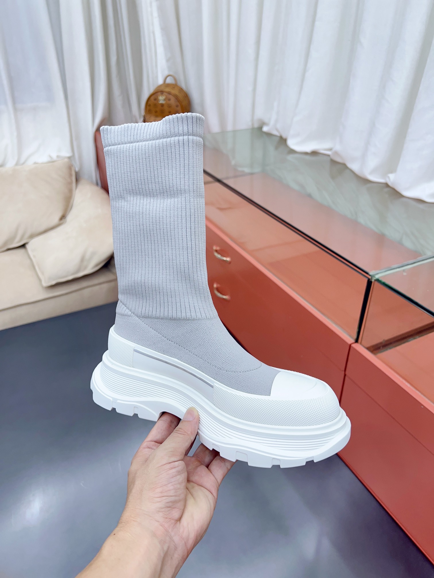 Alexander MCqueen SS New knited socking boots (unisex model)-Luxeon